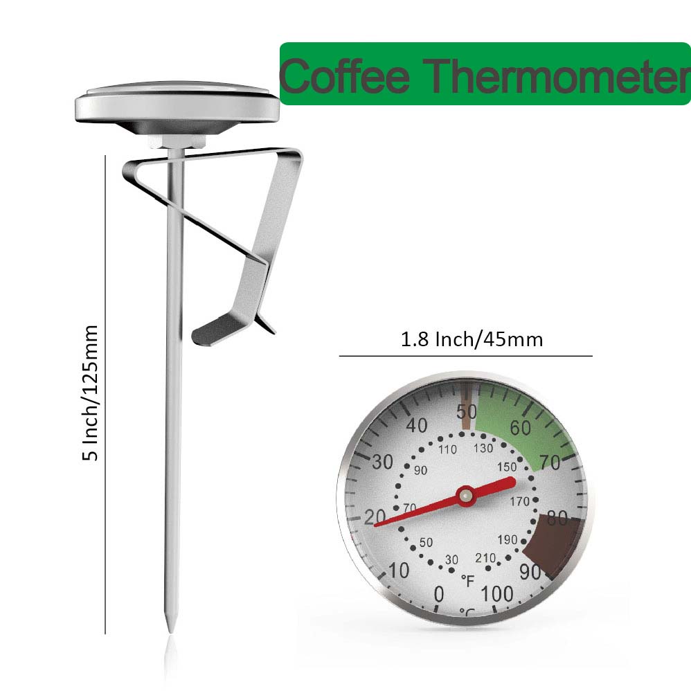 Kitchen Gadgets Ninja - 0-100°C Food Thermometer Stainless Steel Coffee