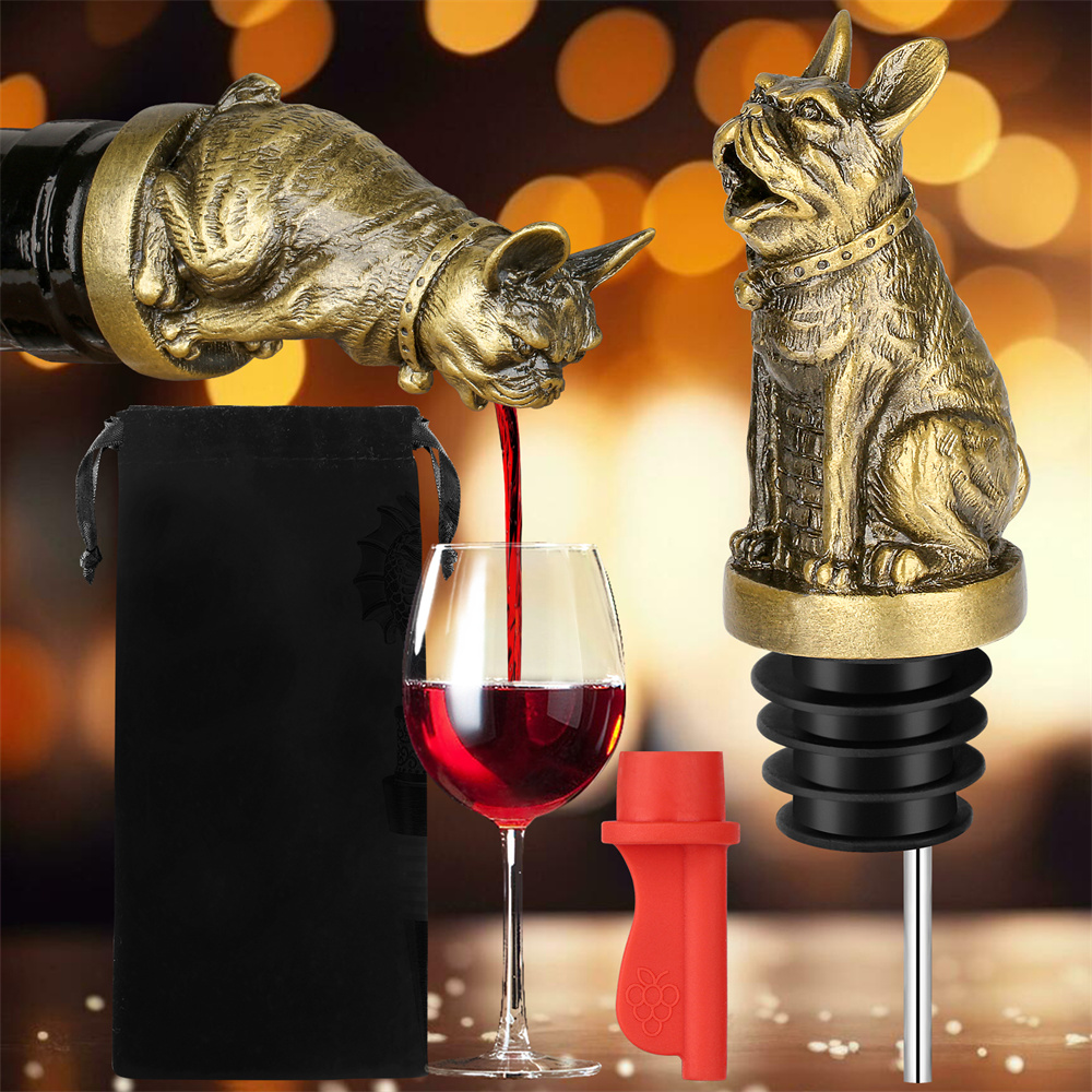 Kitchen Gadgets Ninja - Cute French Bulldog Wine Pouer Bottle