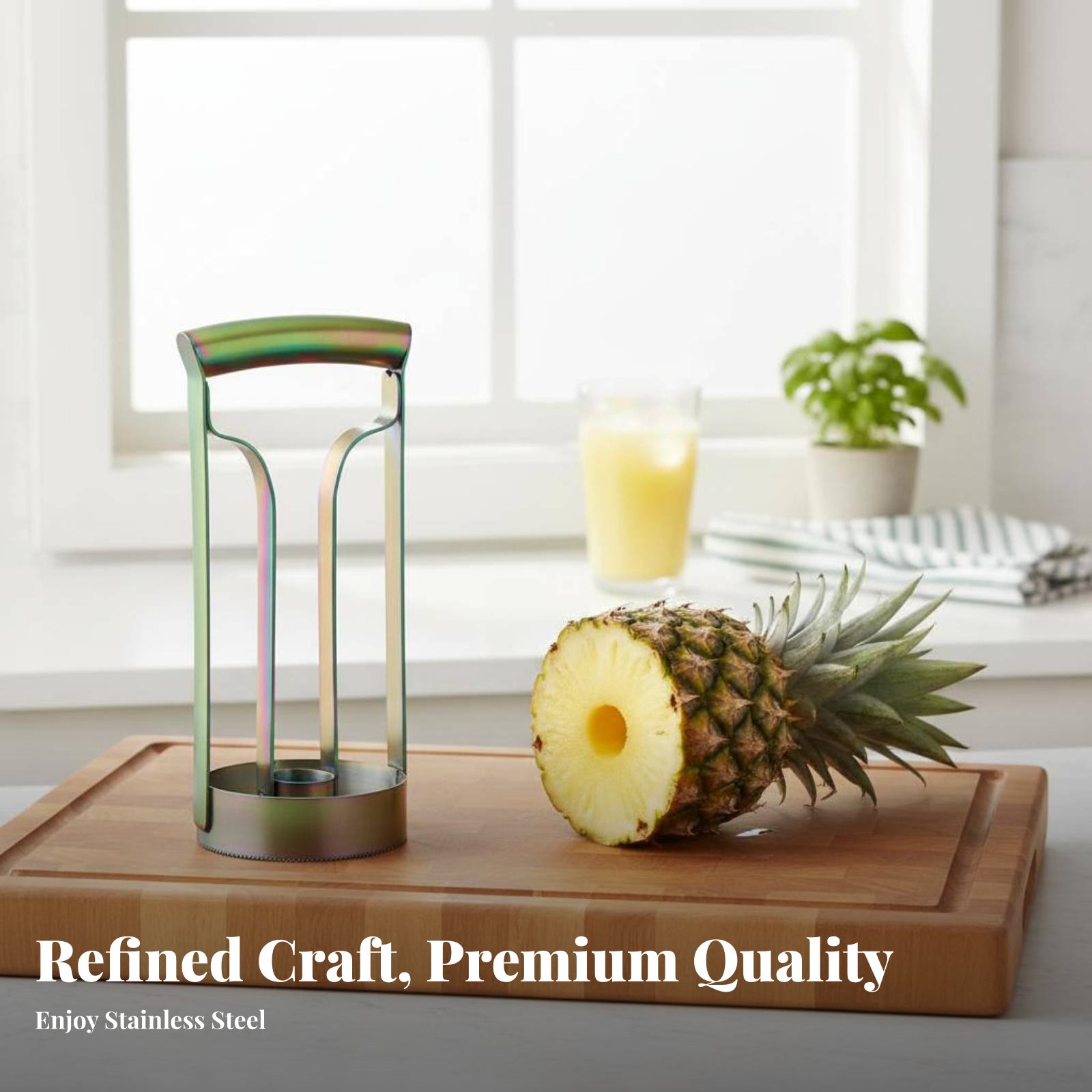 Stainless Steel Pineapple Cutt - Kitchen Gadgets Tools review and price