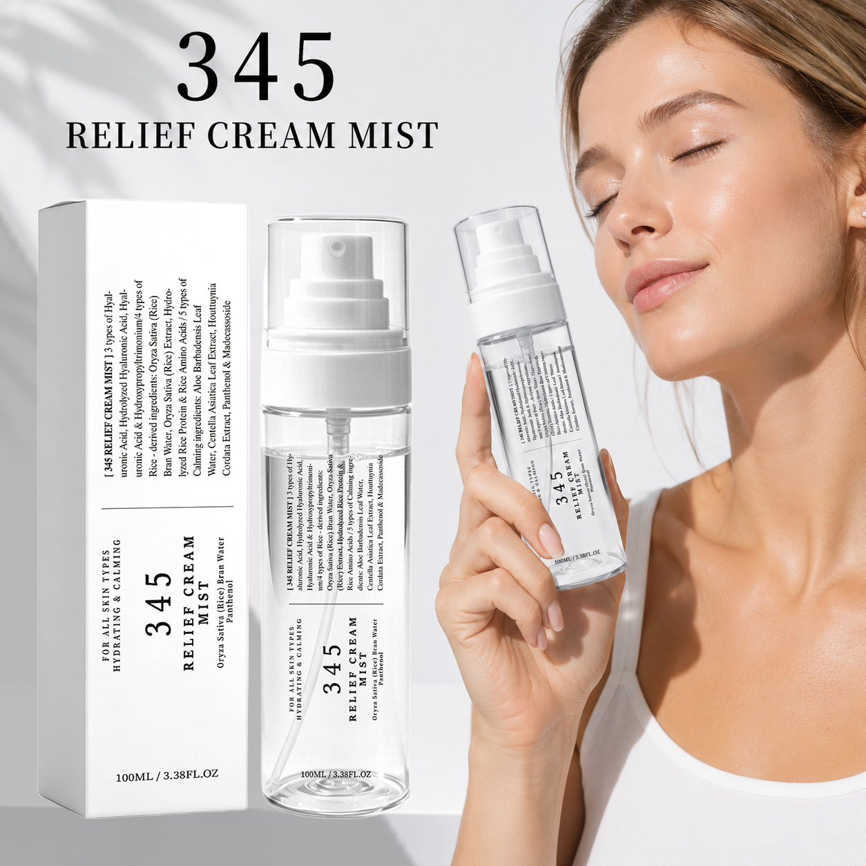345 Relief Cream Mist Korean S - Oil Mister Spray Bottle review and price