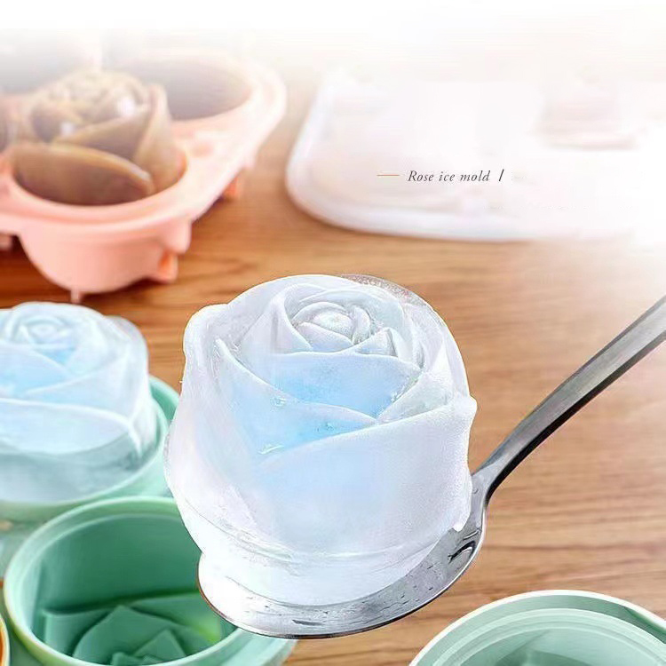 3D Rose Ice Molds 4 Holes Ice  - Kitchen Gadgets Ninja review and price