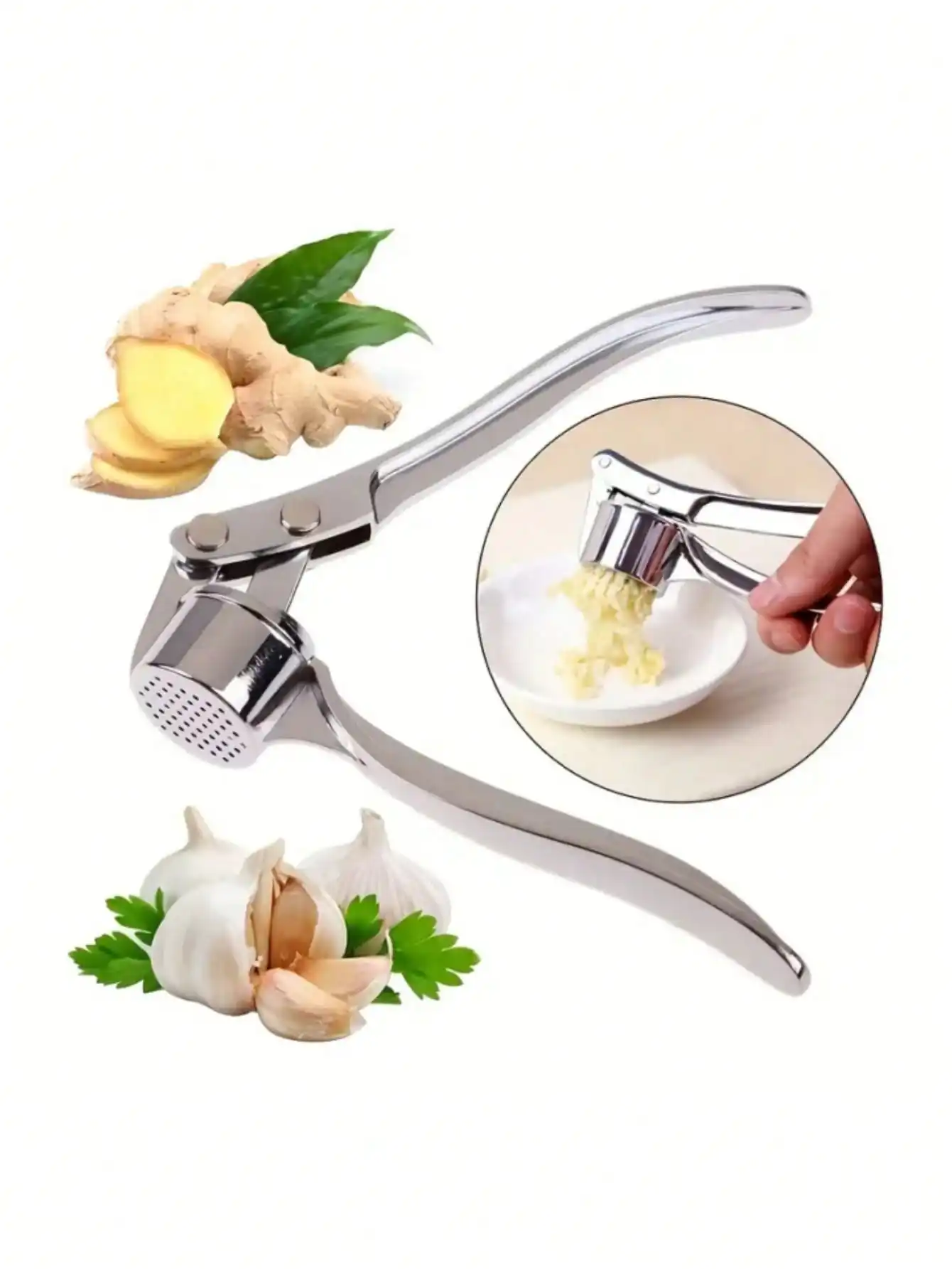 Kitchen Garlic Press Crusher M - Manual Garlic Press review and price
